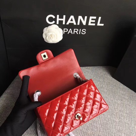 Chanel Classic Flap mini Bag Original Leather A1117 Red