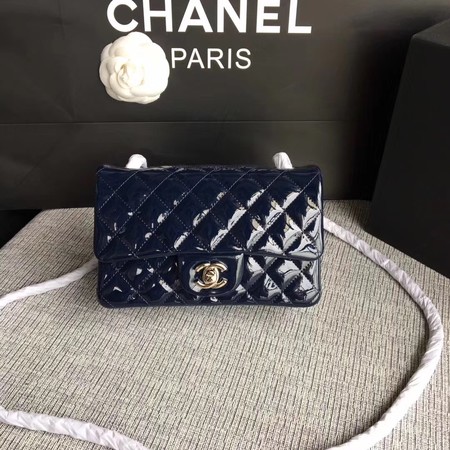 Chanel Classic Flap mini Bag Original Leather A1117 Royal