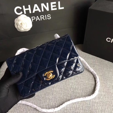 Chanel Classic Flap mini Bag Original Leather A1117 Royal