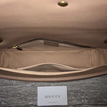 Gucci GG Marmont Large Shoulder Bag 443496 Apricot