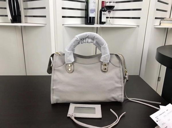 Balenciaga Giant City Gold Studs Handbag B084335 Light Grey