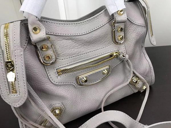 Balenciaga Giant City Gold Studs Handbag B084335 Light Grey