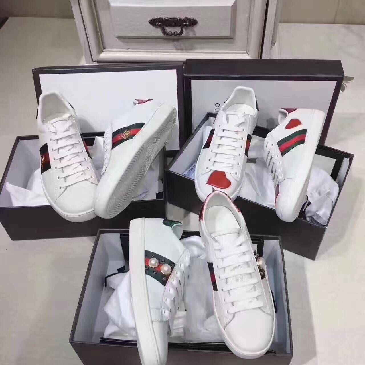 Gucci Shoes GG18131 White