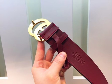 Gucci Leather Belt 414525 Wine