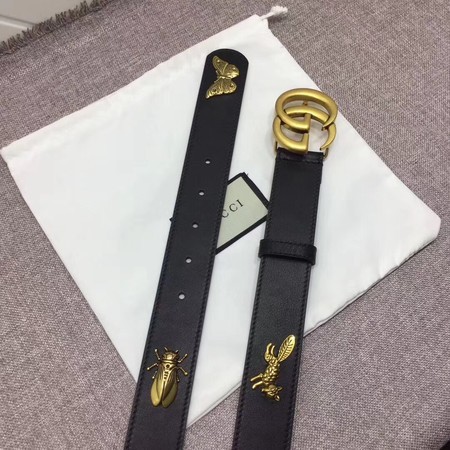 Gucci Leather Belt 414530 Black