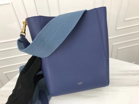 Celine Cabas Phantom Bags Original Calfskin Leather 3370 Skyblue