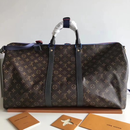 Louis Vuitton Monogram Macassar Canvas Keepall 50 Strap M43817 