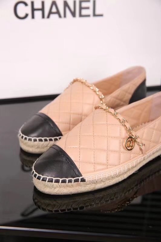 Chanel Casual Shoes CH2285TZ Apricot&Black