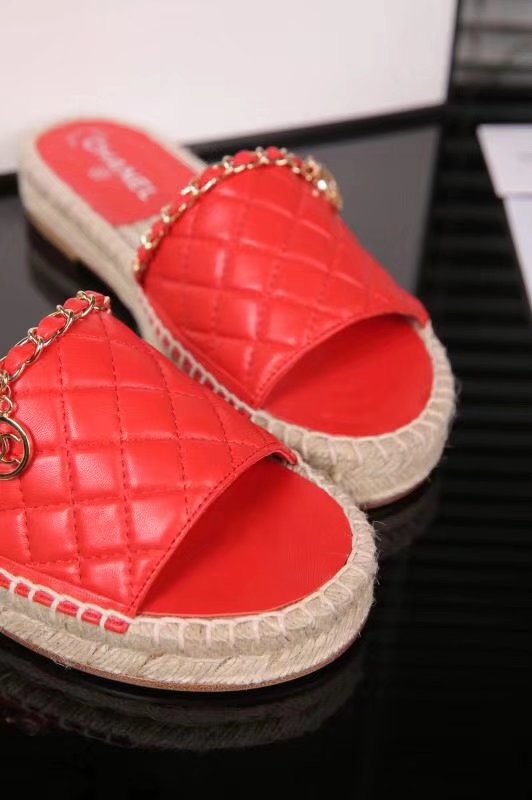 Chanel Slippers CH2283TZ red