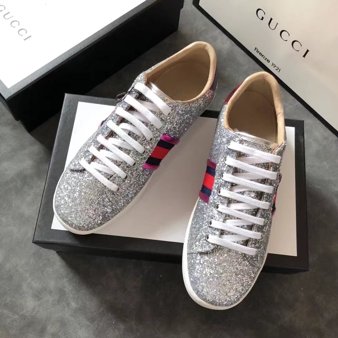 Gucci women shoes GG1303H silver