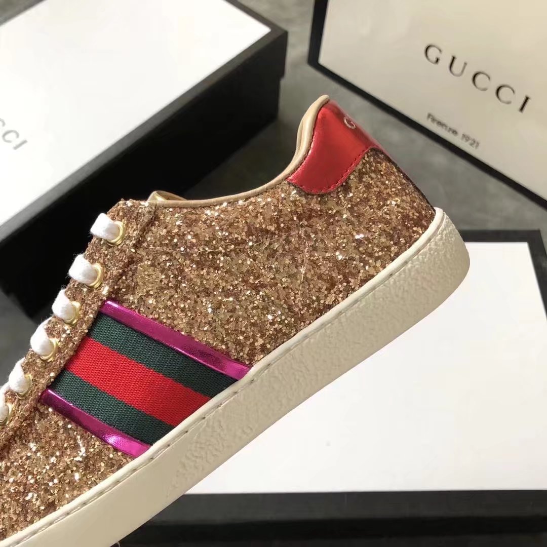 Gucci women shoes GG1303H gold