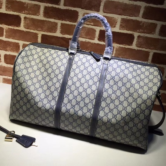 Gucci PVC Keepall Strap Travel Bag 206500 Blue