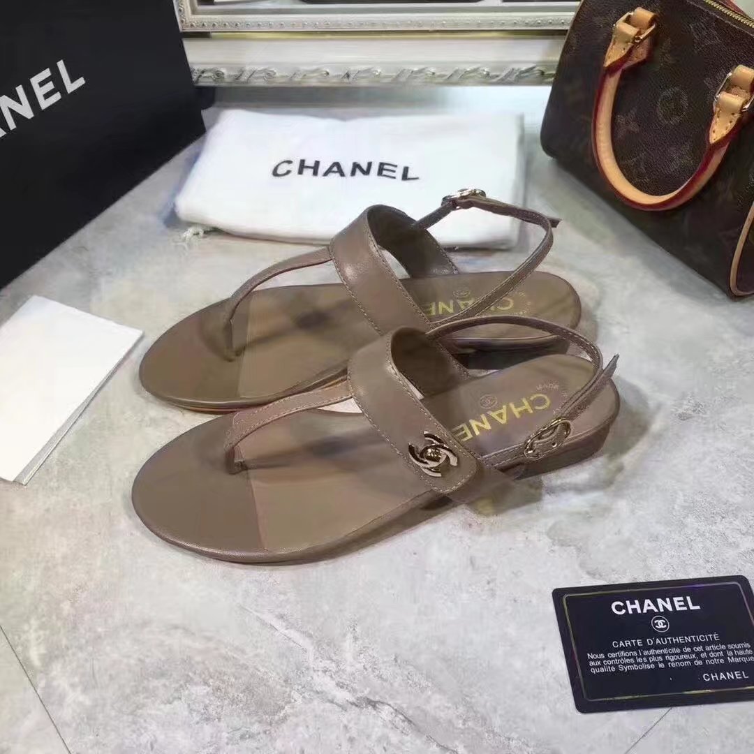 Chanel sandals CH2338HLL Apricot