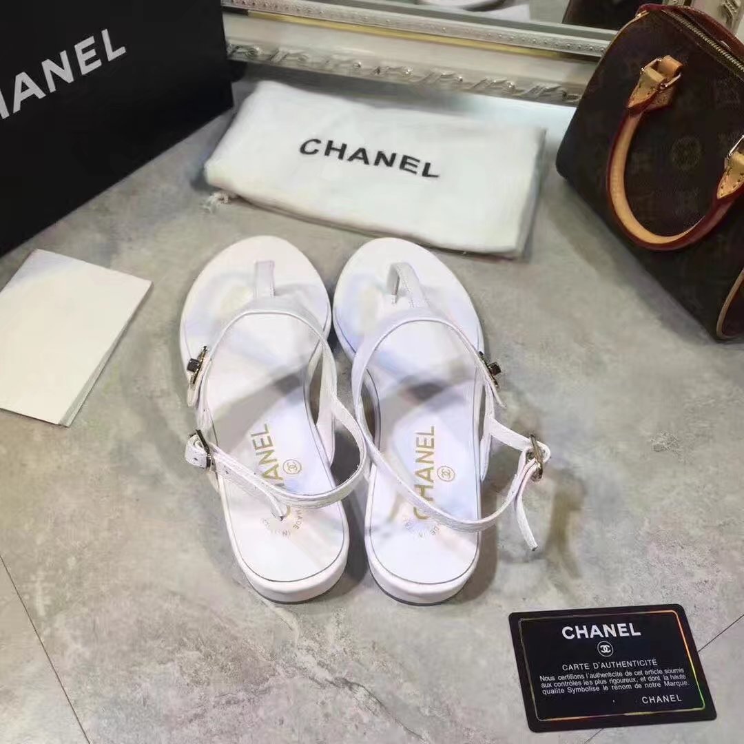 Chanel sandals CH2338HLL white