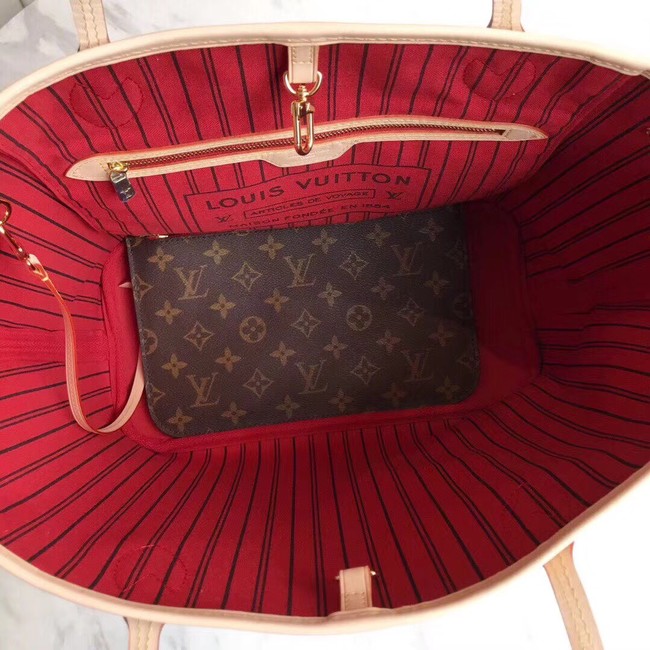 Louis Vuitton Monogram Canvas Original NEVERFULL MM M40997 red