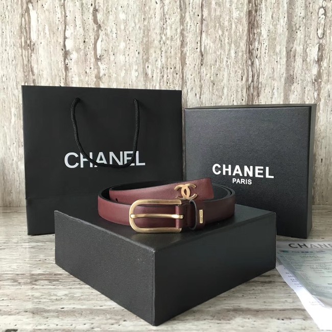 Chanel Original Calf leather Belt 56988 fuchsia