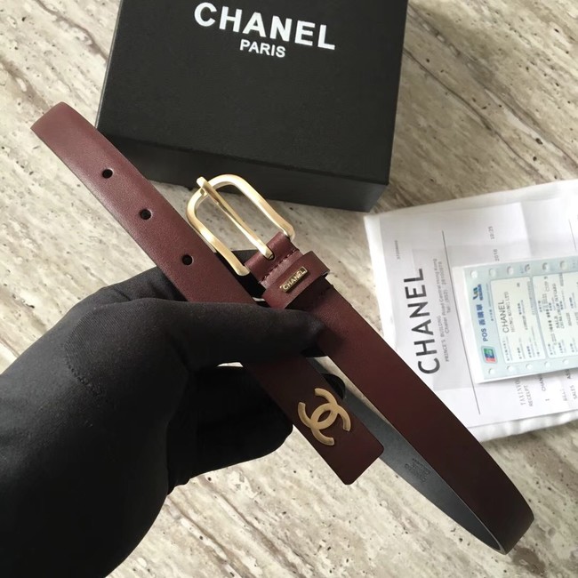 Chanel Original Calf leather Belt 56988 fuchsia