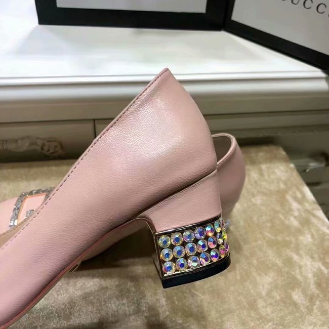 Gucci High-heeled shoes GG1378LD pink Heel high 5CM