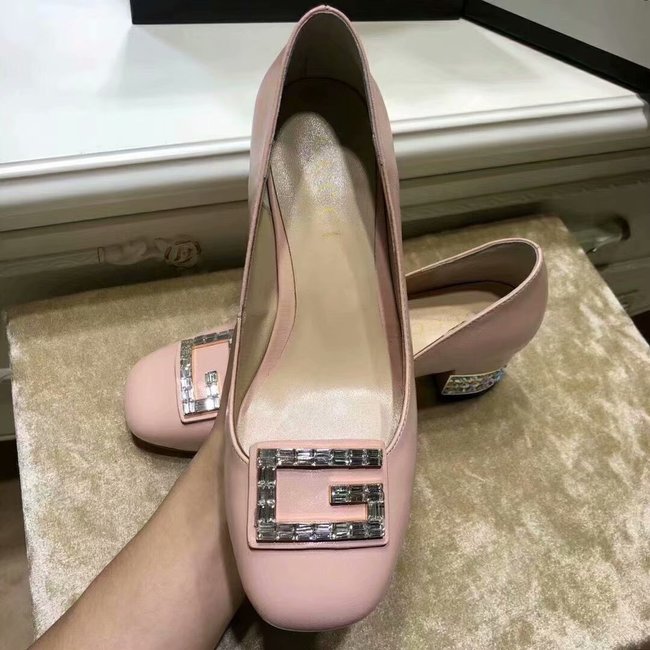 Gucci High-heeled shoes GG1378LD pink Heel high 5CM