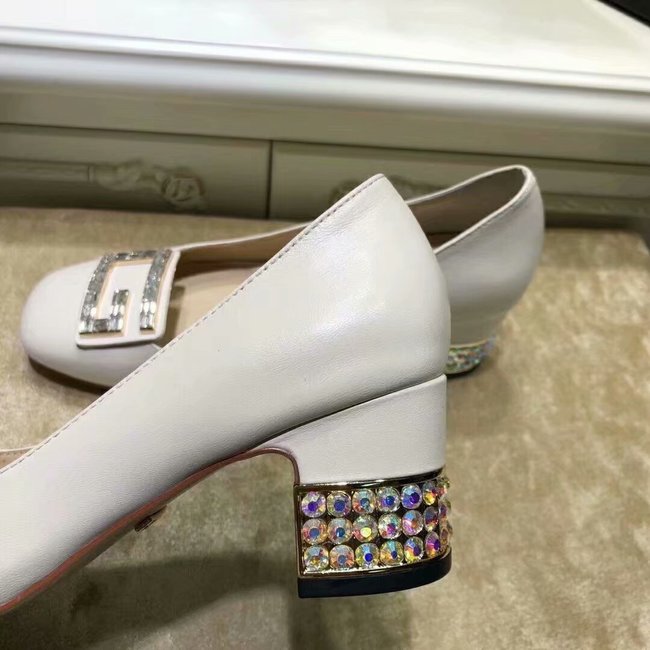 Gucci High-heeled shoes GG1378LD white Heel high 5CM