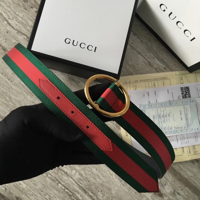 Gucci Web belt G25511 Red & green