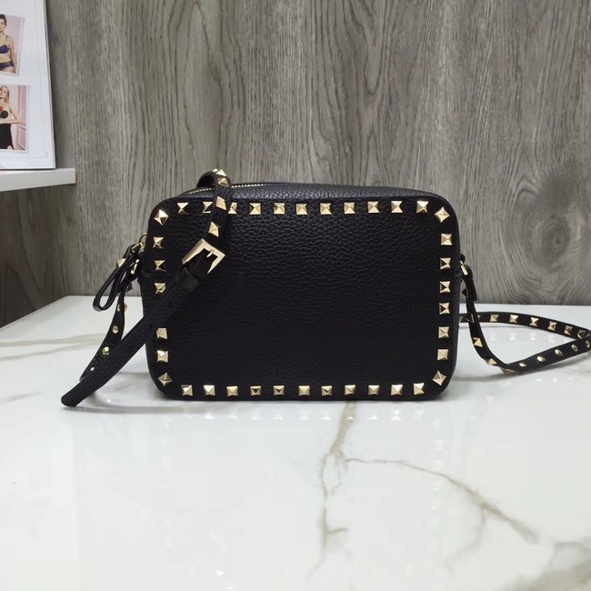 VALENTINO Rockstud leather cross-body bag A97410 black