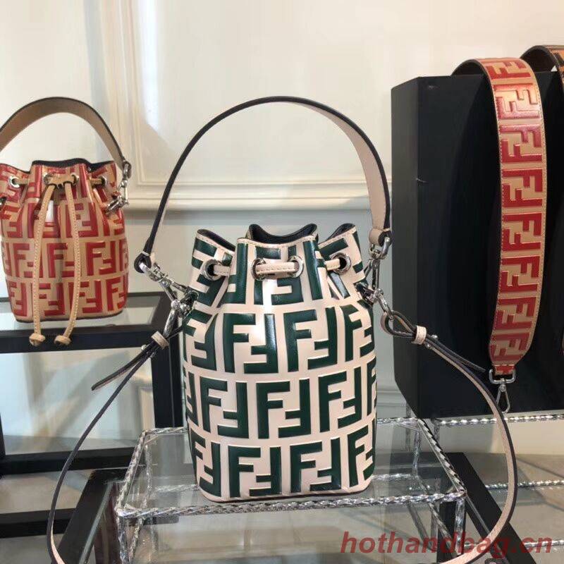 Fendi KAN I LOGO Handbag F0835 GREEN