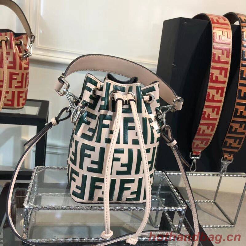 Fendi KAN I LOGO Handbag F0835 GREEN