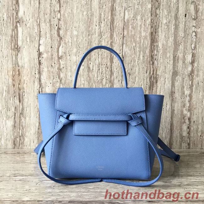 Celine NANO BELT BAG IN GRAINED CALFSKIN 99970 sky blue