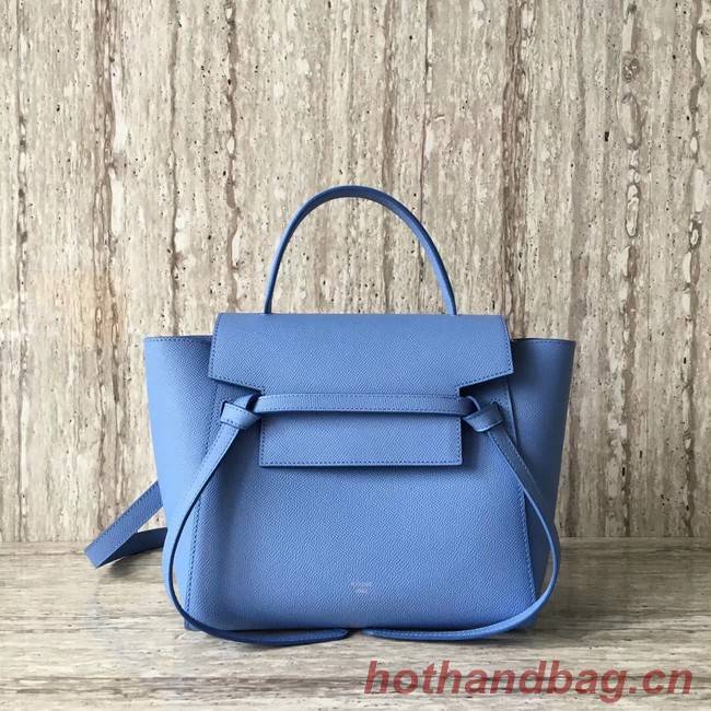 Celine mini Belt Bag Original Calf Leather A98310 sky blue