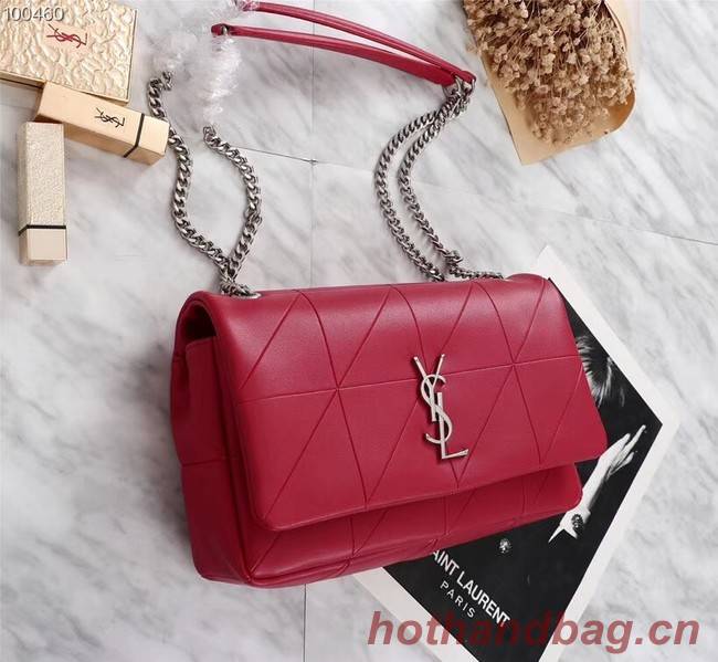 SAINT LAURENT Jamie monogram leather shoulder bag A2833 red