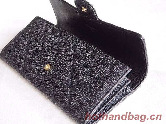 Chanel Classic Flap Wallet A31506 black