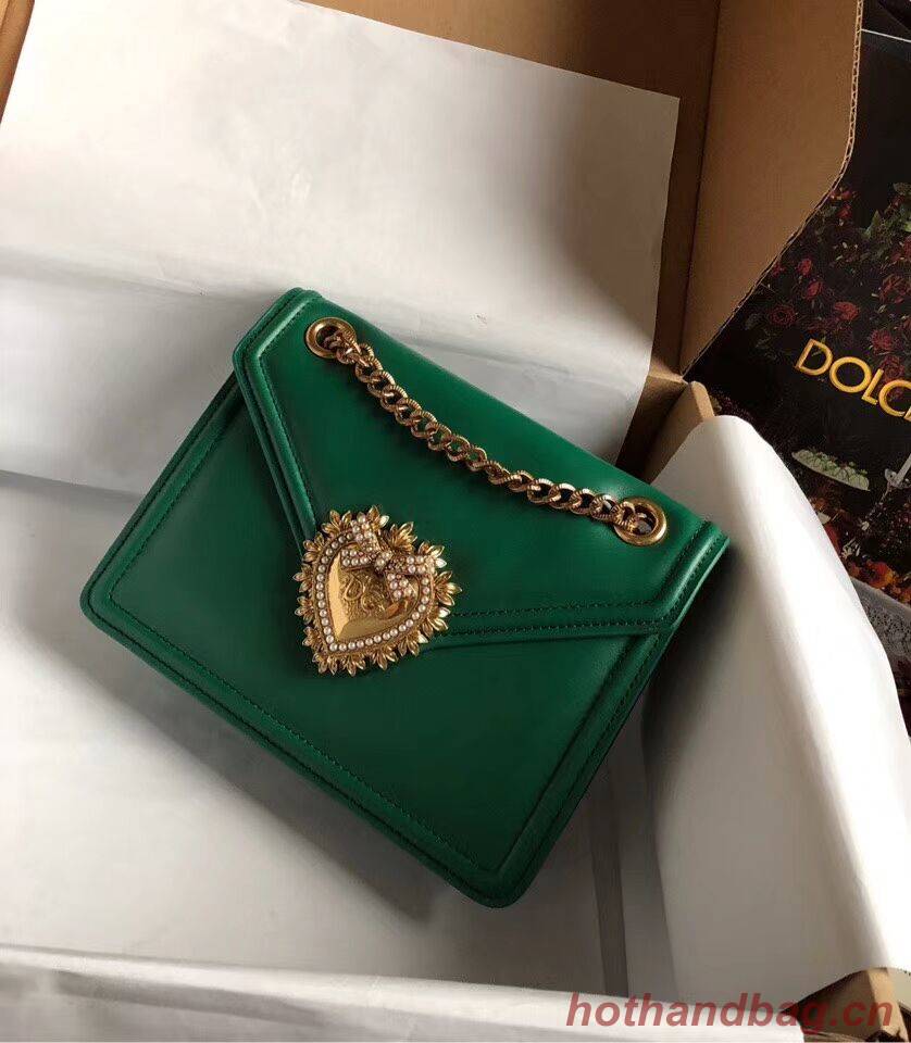 Dolce & Gabbana Calfskin Leather 4046 green