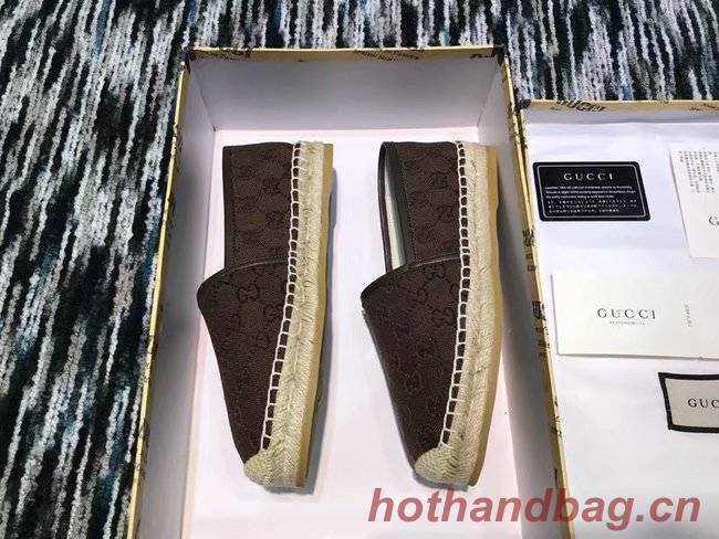 Gucci logo canvas espadrille GG1384LRF Chocolates