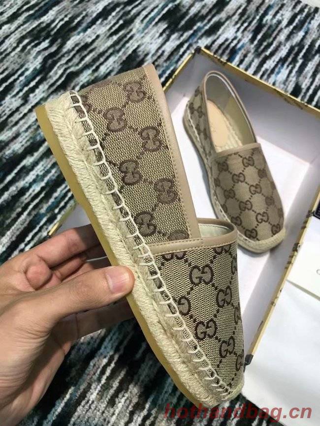 Gucci logo canvas espadrille GG1384LRF apricot