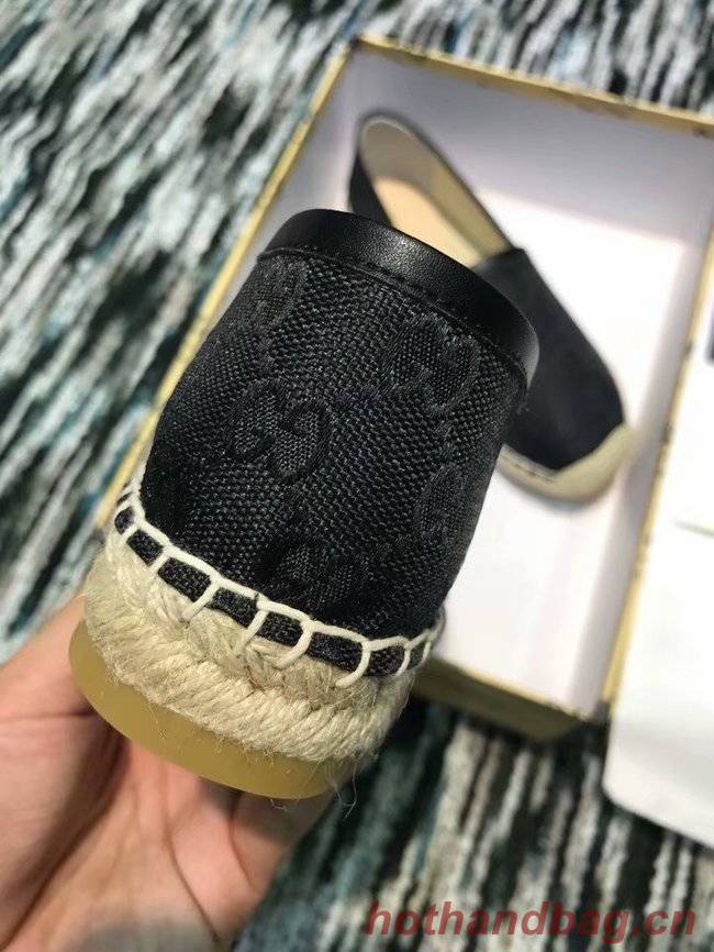 Gucci logo canvas espadrille GG1384LRF black