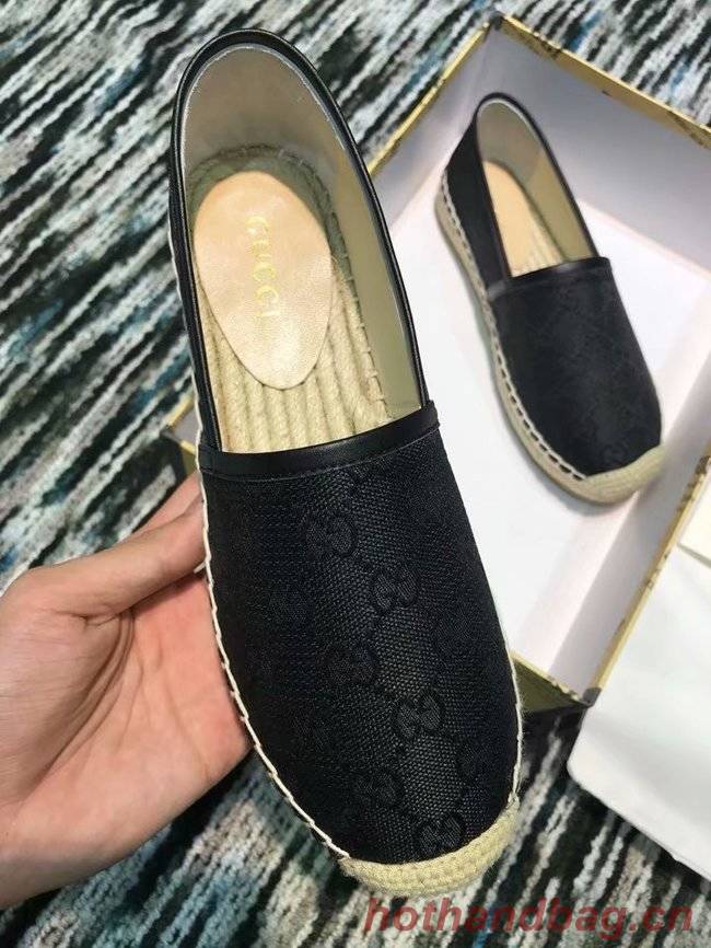 Gucci logo canvas espadrille GG1384LRF black