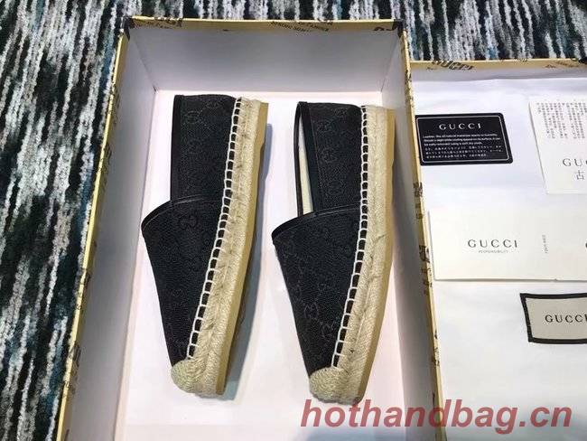 Gucci logo canvas espadrille GG1384LRF black