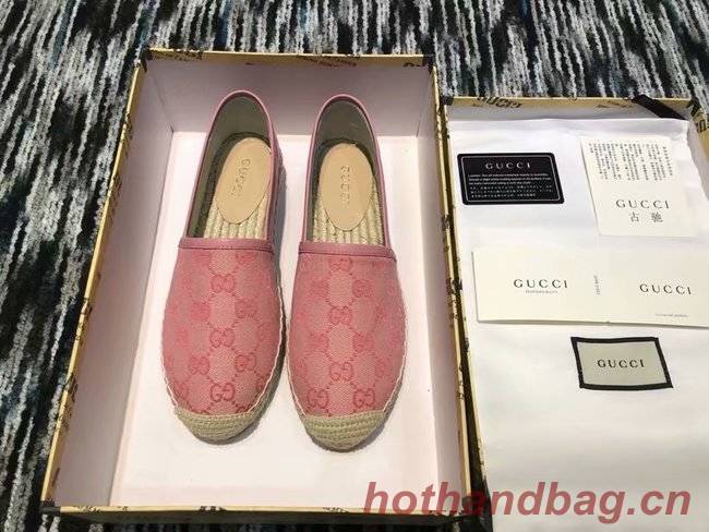 Gucci logo canvas espadrille GG1384LRF pink