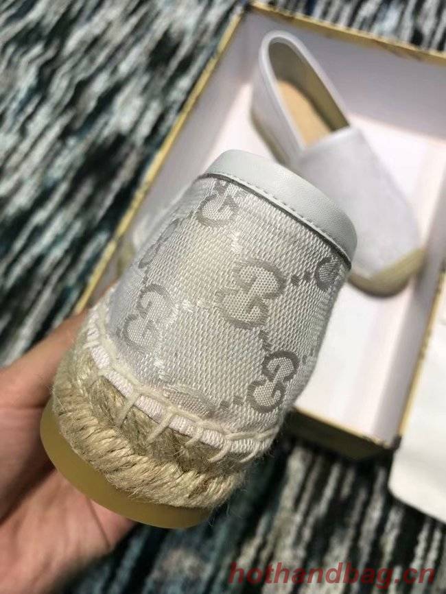 Gucci logo canvas espadrille GG1384LRF silver