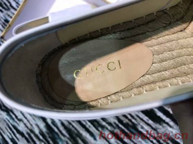 Gucci logo canvas espadrille GG1384LRF silver