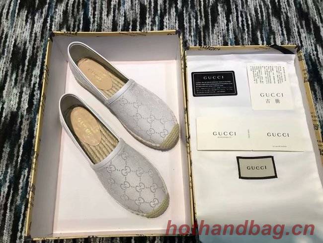 Gucci logo canvas espadrille GG1384LRF silver