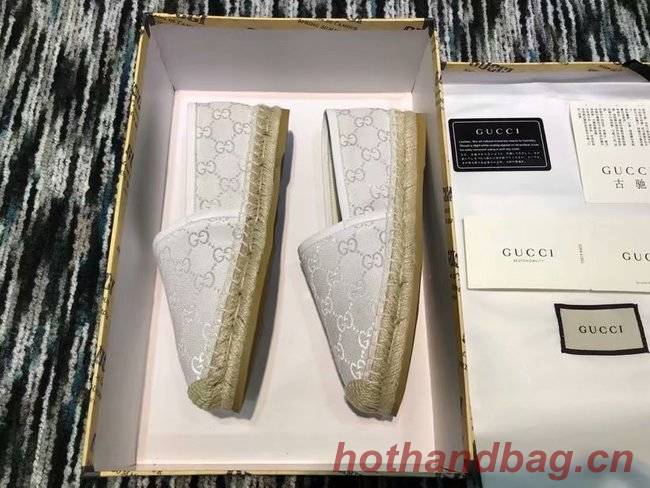 Gucci logo canvas espadrille GG1384LRF silver