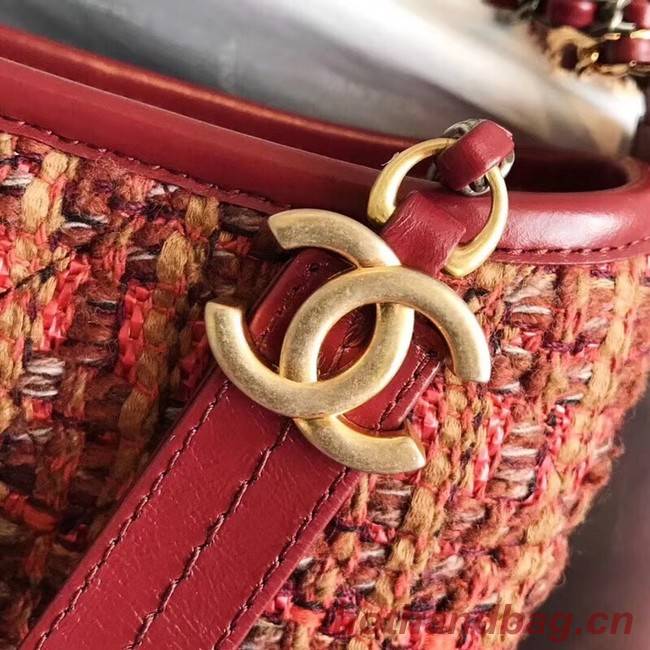 CHANEL GABRIELLE Hobo Bag Bag A93824 red