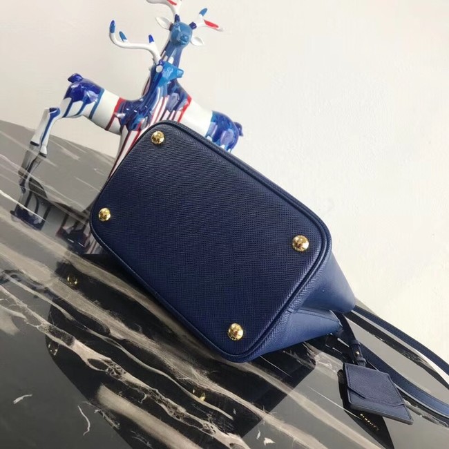 Prada Double Saffiano leather bag 1BA212 blue