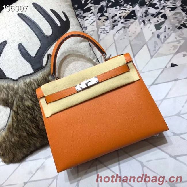 Hermes original Kelly Epsom Leather KL32 orange