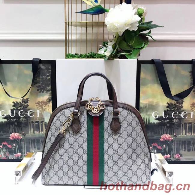 Gucci Ophidia GG medium top handle bag 524533 brown