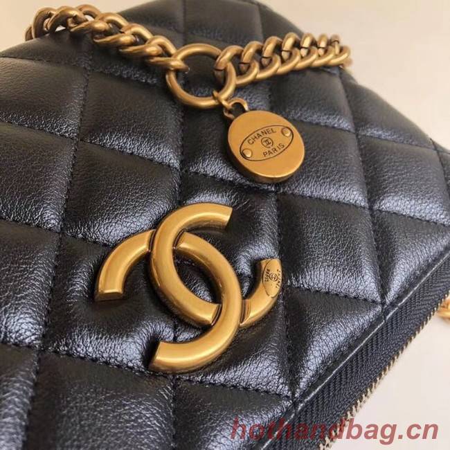 Chanel classic clutch with chain A94105 black