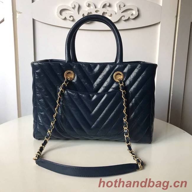 Chanel Original large shopping bag A57974 dark blue