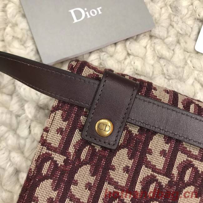 DIOR Oblique Belt Bag D26988 Wine